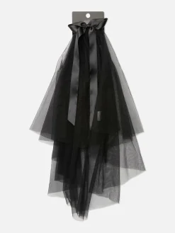 Vêtements Gothiques|Accessoires Cheveux|Primark Voile En Tulle Beetlejuice X Colleen Atwood Noir